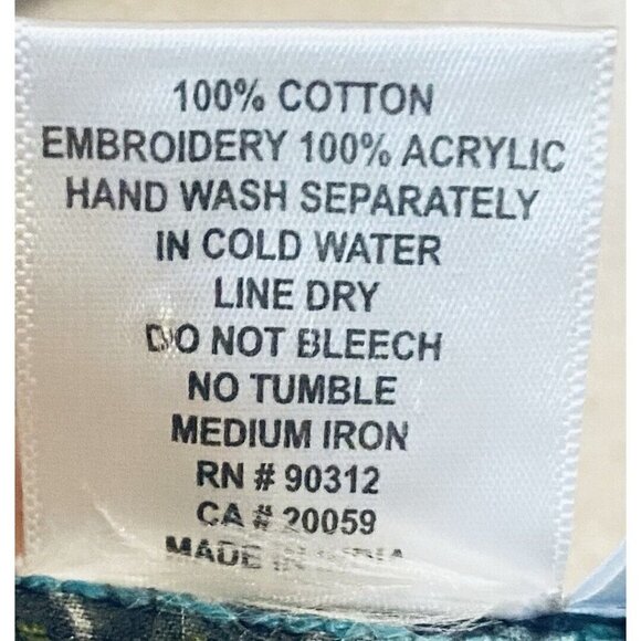 Parsley Sage Jacket Womens Small Floral Embroidered Lightweight Denim Boho - Picture 6 of 6